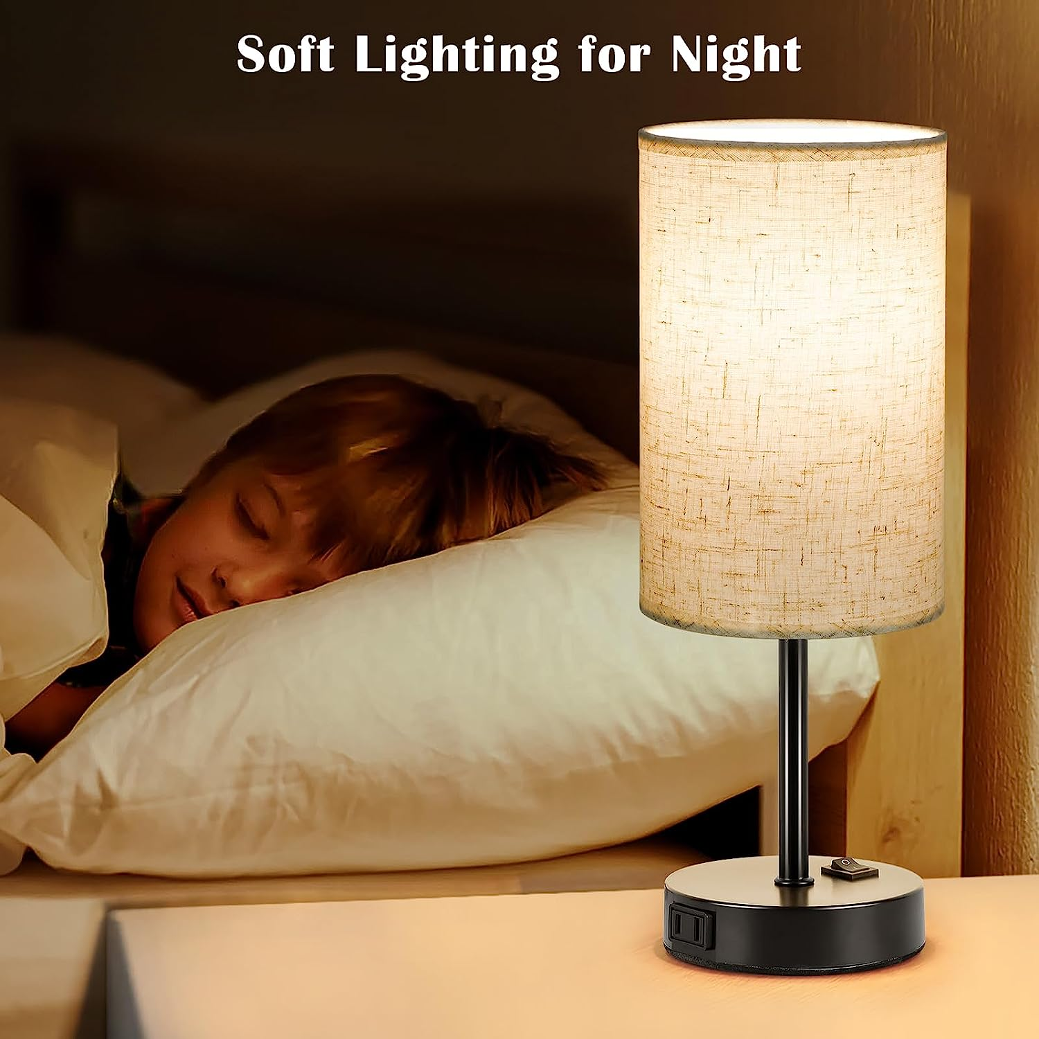 Table Lamp Bedside Lamps for Bedroom, Table Lamps Set of 2 Lamp for ...