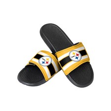 FOCO NFL Youth Pittsburgh Steelers Legacy Sport Slide Flip Flop Sandals