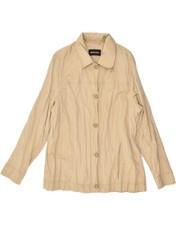 Elena Miro Womens Bomber Jacket Uk 14 Medium Beige Acetate Pp10