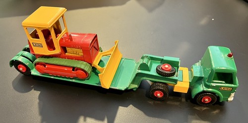 Lesney Matchbox 1966 KING SIZE K17A LAING Decals TRACTOR Low LOADER + BULLDOZER - Picture 3 of 11