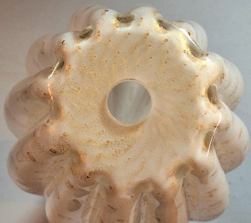 Alfredo Barbini Bullicante Art Glass Vase Lamp Drilled Vintage 1960s MCM Italian - Picture 11 of 13