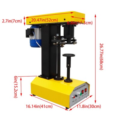 85mm Can Sealing Machine Semi-Auto Dried Fruit Tin Can Seamer 110V Can Sealer