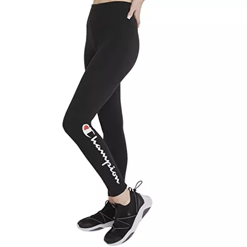 Champion Women's Authentic Black Multi Logo 7/8 Leggings (M3278G) Size  S/M/L/XL