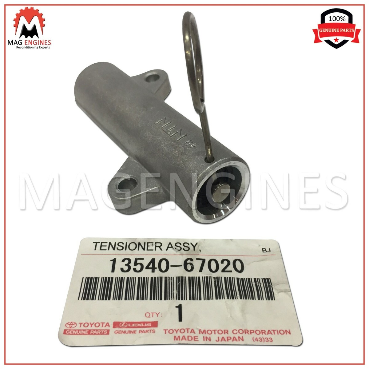 13540-67020 GENUINE OEM TIMNG BELT TENSIONER 1KD-FTV 2KD-FTV