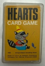 Vintage Whitman HEARTS Card Game 4905 45 Cards with Hard Plastic Case