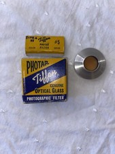 Vintage Photar Tiffen Genuine, Optical, Glass, Photographic Filter