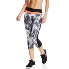 ACTIVE LIFE 90 DEGREES By REFLEX LEGGINGS WOMEN'S MEDIUM BLACK WHITE PINK 💗EUC