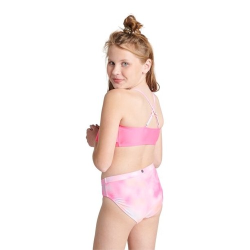 Traje de baño bikini Justice Girls 2 piezas TALLA L 12-14 con volantes, flor ROSA NUEVO - Imagen 7 de 13