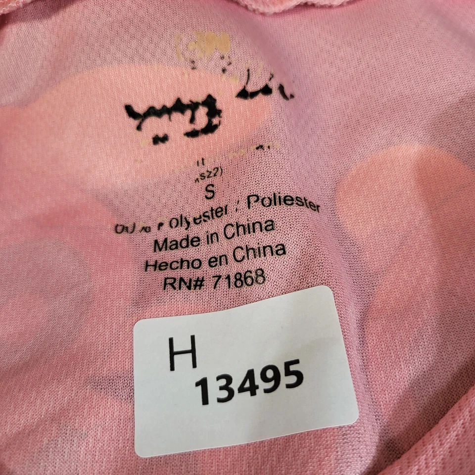 Camiseta deportiva de béisbol rosa pequeña Powerpuff para niñas y mujeres con gráfico LEER Foto 2 de 4