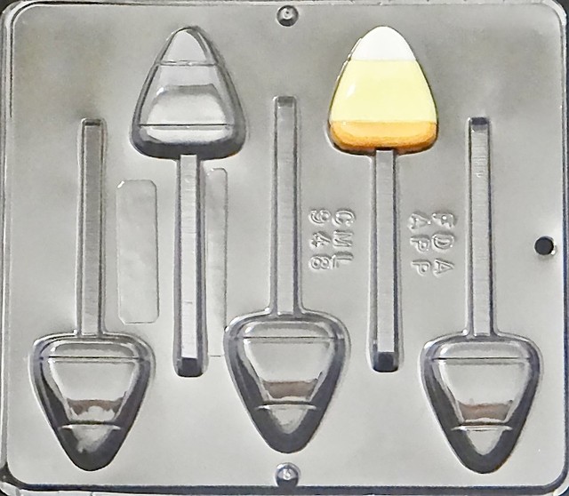 Candy Corn Lollipop Chocolate Candy Mold Halloween 948 NEW eBay