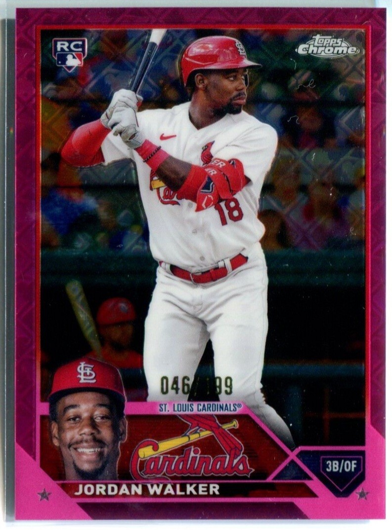 JORDAN WALKER 2023 Topps Chrome PINK REFRACTOR LOGOFRACTOR RC Rookie /199