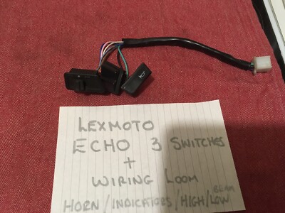 LEXMOTO ECHO 50 Hupenblinker und Fern-/Abblendlichtschalter und Webstuhl