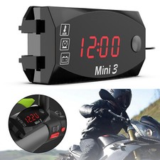 Display Digitale Auto Tensione LED Moto Voltmetro Voltmetro Pannello Misuratore 12V
