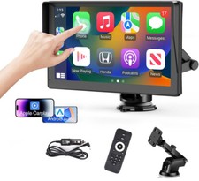7' Wireless Apple CarPlay Android Auto Tragbar Touchscreen Autoradio AUX BT GPS
