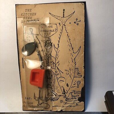 Vintage The Kitchen Sink Spinner Fishing lure everything and the kitchen  sink 