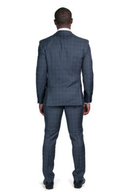 Fine Clothes ビジネススーツ ダークグレー　3ピース　Y5 スタイリッシュスーツ【スリーピース】【Plastics Smart】 (156000-42