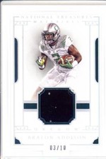 bralon addison rookie rc draft game used gu jersey oregon ducks college 3/10 16