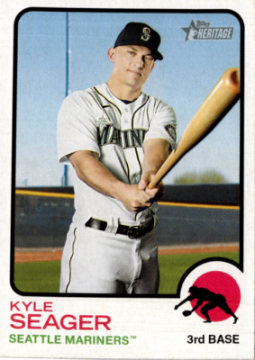 3 CARD LOT - 2022 Topps Heritage - Kyle Seager #374 