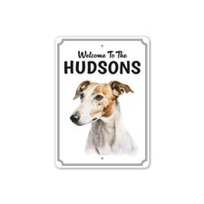 Greyhound Welcome To Personalized Sign