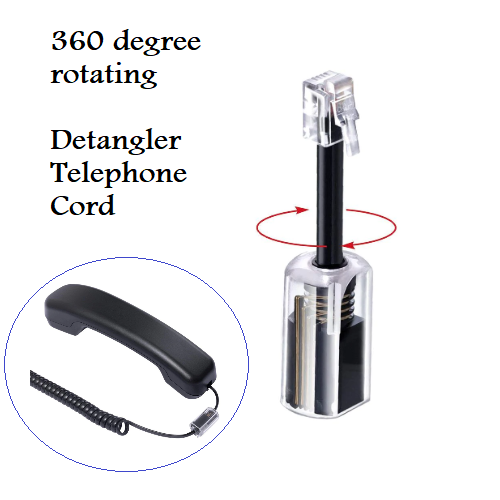 Tangle Stopper Telephone Handset Cable Curly Cord Detangler Untangle