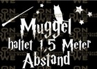 Aufkleber "Muggel haltet Abstand" Autoaufkleber, Harry Potter (1214)
