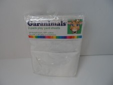 NEW Garanimals 2-Pack Play Yard Sheets White - 24" x 38" 200 Thread Ct.