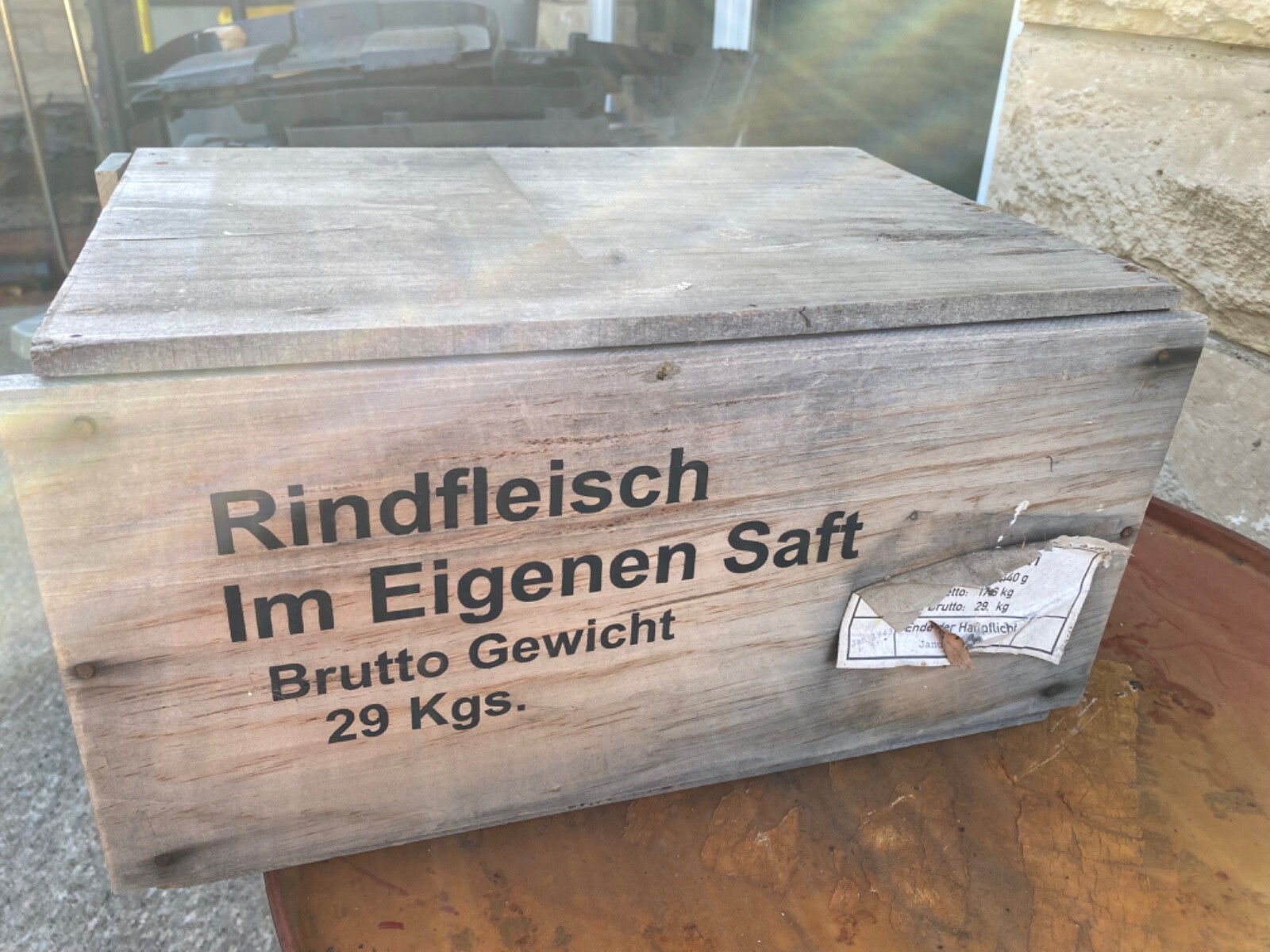 German Ration Reproduction WWII GERMAN REPRODUCTION BEFF RATION WOODEN FOOD CRATE #2 | eBay