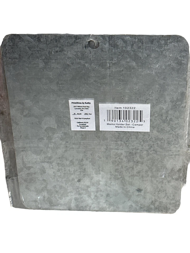 Primitive Memo Holder Set-Camper Magnets -Set Of 3 - Image 4 of 4