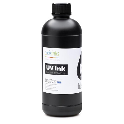 Premium Soft Ultraviolet DTF Transfer Printer Refill Ink 500mL - Black