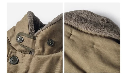 Bronson Heavy-Duty N-1 Deck Jacket Plain Version Jungle Cloth Wool Lined Coat - Picture 36 of 36
