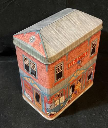 The Tinsmith's Craft Ziegel ZUG DEPOT Design Blechdose Aufbewahrung 6" x 5" x 3" Dekor - Bild 2 von 8