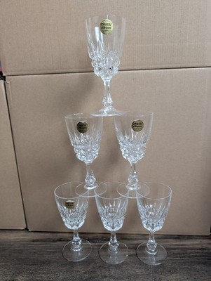 6 Cristal d'Arques France Gläser - Bleikristall