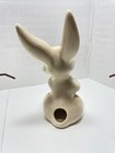 Depression Era:  Rabbit ceramic with hole in back for a cotton ball tail — photo 3