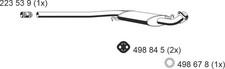 Mittelschalldämpfer ERNST 234023 für 100 4A5 4A2 C4 A6 AUDI Avant TDI