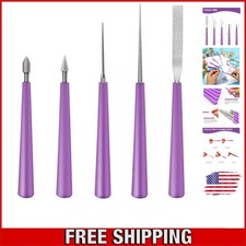 Jewelry Maker's 5-Piece Bead Reamer Set - Perfect for Glass, Wood, Metal Beads