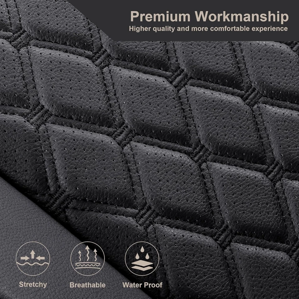 2 Pack Front Car Seat Covers Customized for Chevrolet Corvette C7 2014-2019 Red Foto 2 de 4