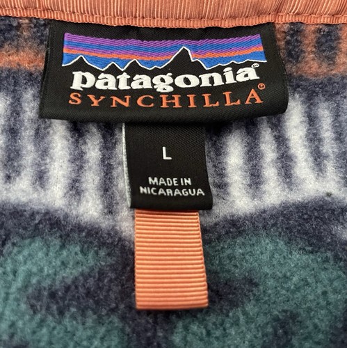 Patagonia Synchilla- Men's L- Aztec Tradewinds T Snap Fleece Pullover - Picture 2 of 13