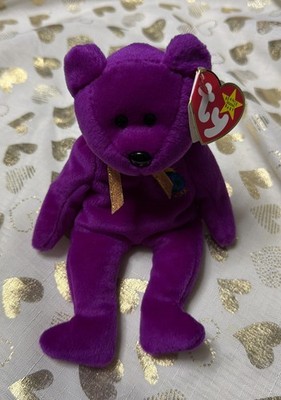RARE Ty Beanie Baby Bear Millennium   name spelled wrong! Major ERROR  