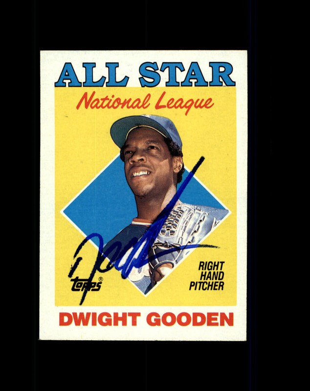 Doc Dwight Gooden Signed 1988 Topps #405 Autograph IPA In Person Autograph
