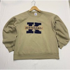 Vintage Jerzees Super Sweats crew neck Kendall embroidered Mens L Made In USA