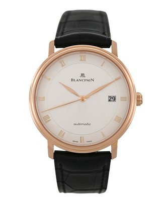 Blancpain Villeret Ultra Slim 6223-3642-55A Date 73 Gr 18k Gold 37.5MM Men Watch