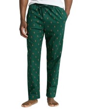 New Mens Polo Ralph Lauren All Over Pony Player Flannel Sleep Pajama Pants S