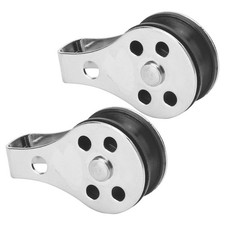 25mm 316 Stainless Steel Pully Single Wheel Swivel Pulley Block Boat Tools 2Pcs