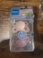 mam original baby binky pacifier matte collection pink