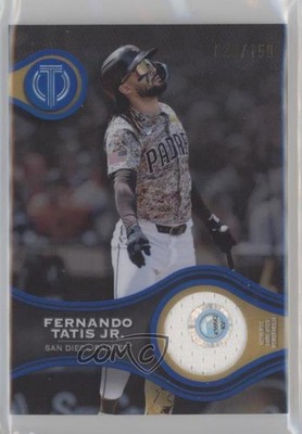 2025 Topps Tribute Stamp of Approval Relics Blue 29/150 Fernando Tatis Jr 6ns