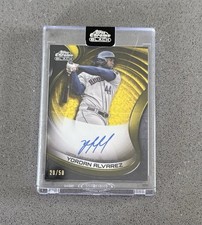 2022 Topps Chrome Black Gold Auto Yordan Alvarez #CBA-YA /50 Astros