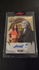 2026 Leaf President's Day Gold Vinyl Superfractor Nika Mühl 1/1 Auto Autograph