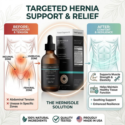 Natural Hernia Support Oral Drops   Muscle Tissue Support, Inguinal & Umbilical