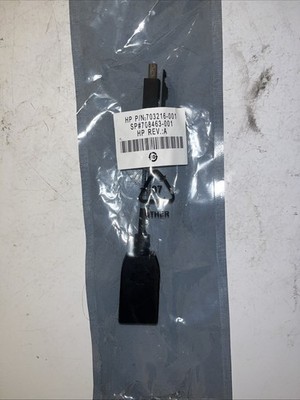 HP Mini DisplayPort to DisplayPort Adapter Cable HP P/N 703216-001