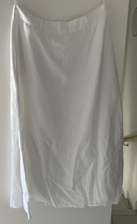 Weißer Leinen Damen Rock von ESPRIT Größe 42